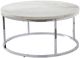 Steve Silver Co. Echo 3-Piece Marble Top Occasional Table Set with Chrome Base -4