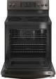 GE Profile™ 30" Fingerprint Resistant Black Stainless Steel Free Standing Electric Range-1