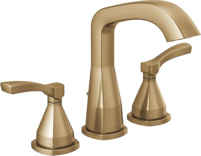 Delta Stryke® Lumicoat® Champagne Bronze 7" 2-Handle Lever Widespread Bathroom Faucet-0