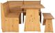 Linon Willow 3-Piece Natural Corner Nook Set-3