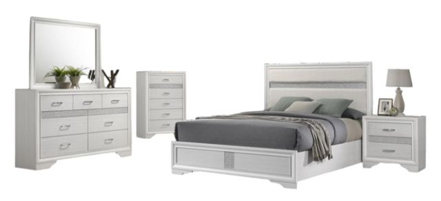 Coaster® Miranda 5-Piece White Full Bedroom Set-0