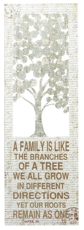 Deco Marche Beige Tree Home Sign Wall Decor-0