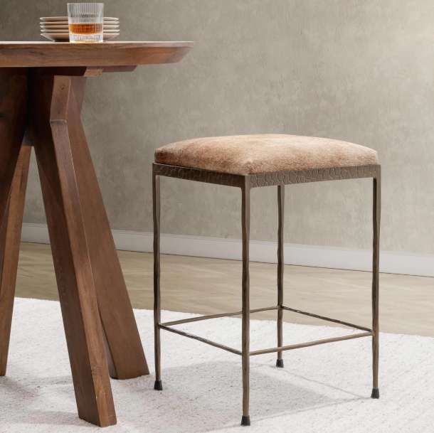 Classic Home Bose Gray/Canyon Sand Counter Stool-1