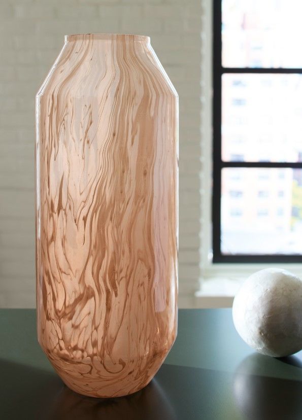 Signature Design by Ashley® Dushby Blush Pink 15'' Vase-2