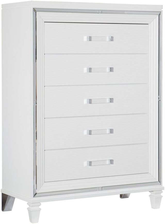 Homelegance® Tamsin White Metallic Chest-0