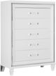 Homelegance® Tamsin White Metallic Chest-0