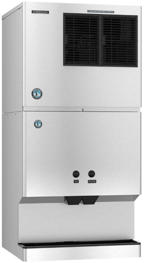 Hoshizaki 30" 200 lb. Stainless Steel Ice and Water Dispenser-3