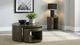 Coaster® Sweeney 2-Piece Dark Walnut Round Wood Occasional Nesting Table Set-1
