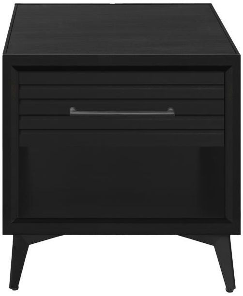 Legends Home Malibu Seal Skin Black End Table-0