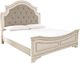 Signature Design by Ashley® Realyn 5-Piece Chipped White Queen Upholstered Panel Bed Set-1