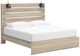 Signature Design by Ashley® Senbry Tan King Panel Bed with 2-Storage-2
