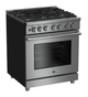 Beko 30" Stainless Steel Slide In Gas Range-1