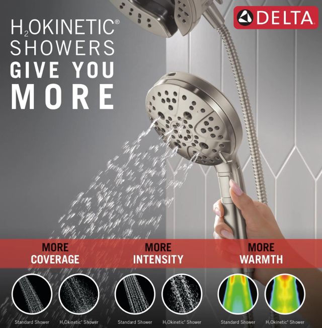 Delta Universal Showering Lumicoat® Stainless 2.5 GPM 7-Setting In2ition® with ProClean®-3