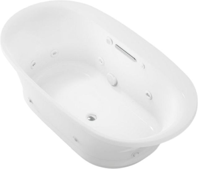 Kohler® Underscore® White 65.5" x 35.75" Drop-In Heated Bubblemassage™ Air Bath with Whirlpool-0