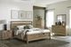 Mavin Customizable Saybrook King Plank Panel Bed with Low Footboard Drawer End-1
