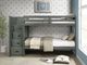 Elements International Sami Gray Youth Twin Over Twin Step Bunk Bed with Left Headboard-1