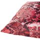 Surya Chloe Bright Red 20"x20" Toss Pillow with Polyester Insert-1