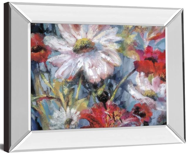 Classy Art Tangled Garden I by Brent Heighton Mirror Framed Wall Art-0