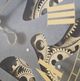 YHD Black/Gold Pocket Watch Gear Clock-3