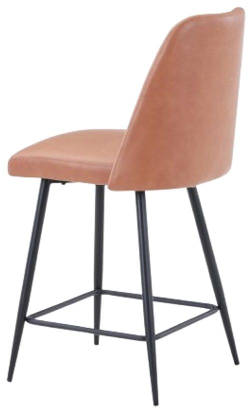 Jofran Inc. Maddox Light Brown Upholstered Counter Stool-3