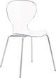 Meridian Furniture Clarion Clear/Chrome Dining Chair-0