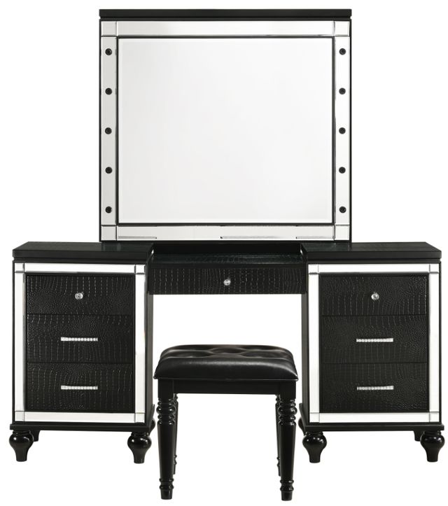 New Classic® Home Furnishings Valentino Black Vanity Table Mirror-3