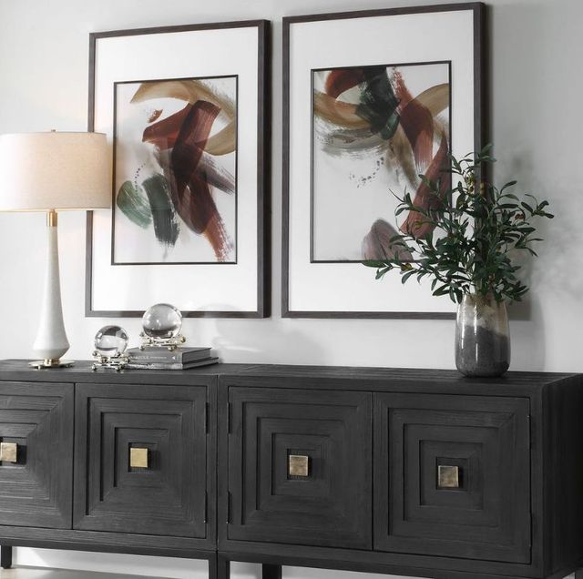 Uttermost® Velocity 2-Piece Framed Abstract Prints-2
