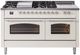 Ilve® Nostalgie II Series 60" Antique White Pro Style Dual Fuel Range-0
