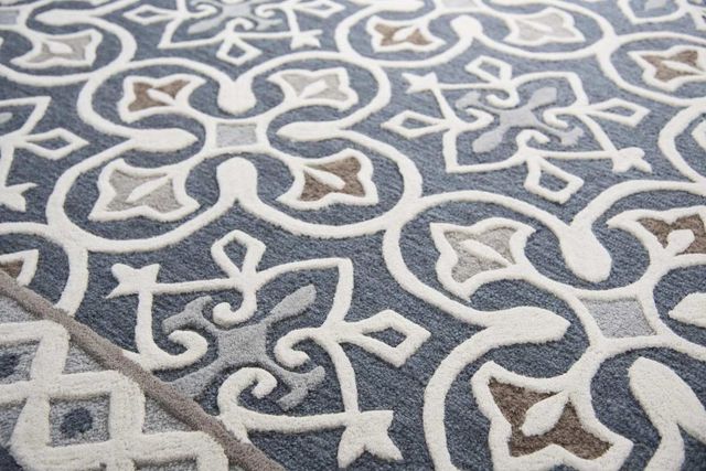 Rizzy Home Opulent Gray 5'x8' Rectangular Rug-1