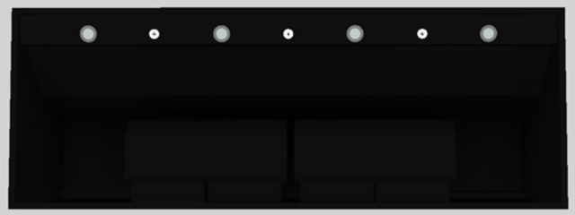 Vent-A-Hood® 66" Black Wall Mounted Range Hood-3