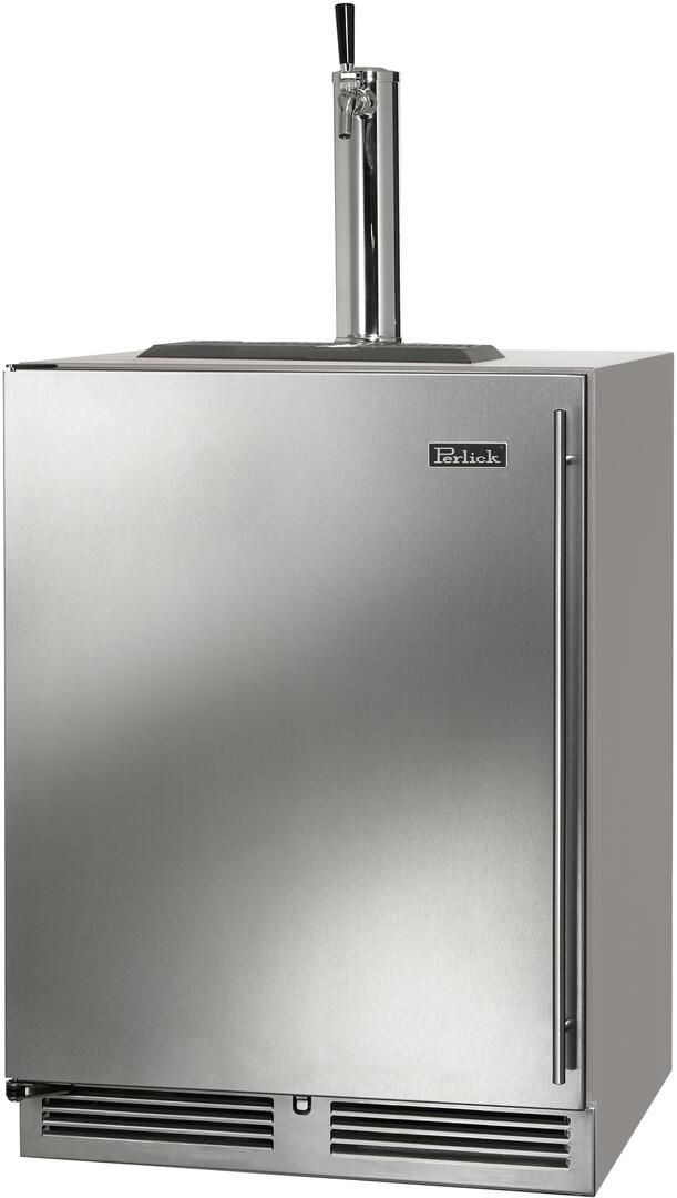 Perlick® C-Series 5.2 Cu. Ft. Stainless Steel Outdoor Single Tap Kegerator -0