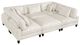 Homelegance® Robstown 6-Piece Beige Sectional with Ottomans-4