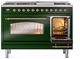 Ilve® Nostalgie II Series 48" Emerald Green Pro Style Dual Fuel Range-4
