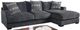 Furniture of America® Kaylee 2-Piece Gray Right-Arm Facing Sectional and Chaise-0