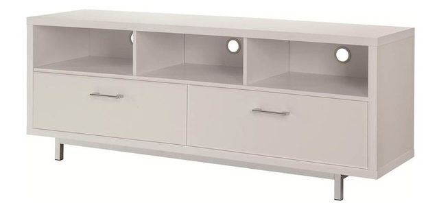 Coaster® Casey White 2-Drawer Rectangular TV Console-0