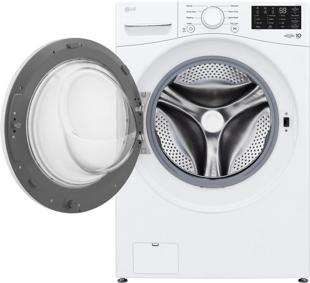 LG White Front Load Laundry Pair-13