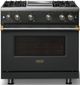Viking® 5 Series 36" Antique Bronze Pro Style Gas (NG) Range with Brushed Brass Trim-4
