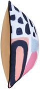 Stylecraft Norman Wyatt Home Blue/Pink/White Designer Pillow-3