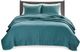 Olliix by Madison Park Teal King/California King Keaton Reversible Coverlet Set-0