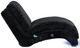 Elements International Nori Black Chaise with Heat Massage, USBC and LED-4