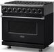 Viking® 7 Series 36" Onyx Pro Style Dual Fuel Range-3