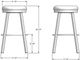 Amisco Customizable Connor Upholstered Swivel Bar Stool-1