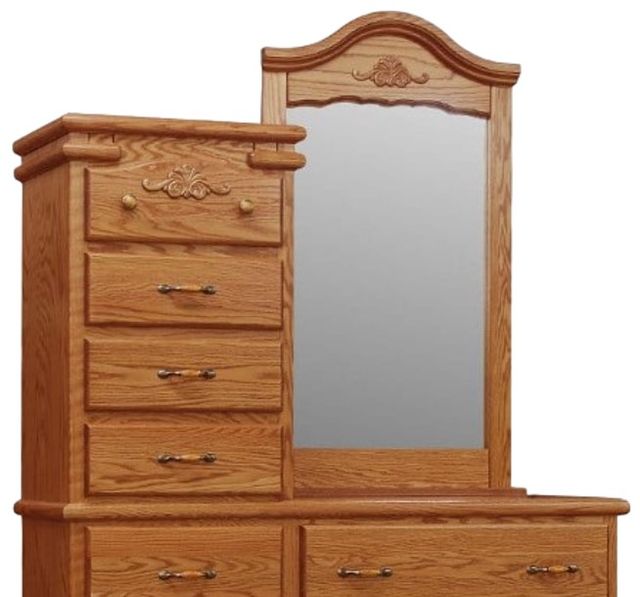 Wolfcraft Furniture Vintage Brown Boudoir with Mirror-2