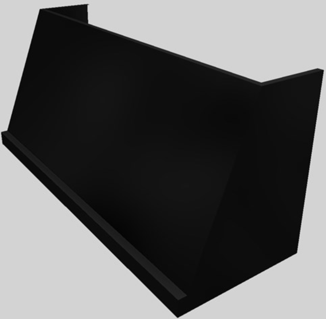 Vent-A-Hood® 66" Wall Mounted Range Hood-Black-1