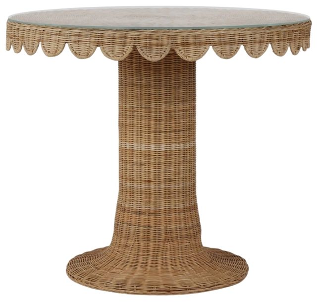 Bramble Customizable Scalloped Round Bistro Table-0