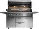 LYNX® Professional 54" 4-Burner Stainless Steel Freestanding Natural Gas Grill with Rotisserie-1