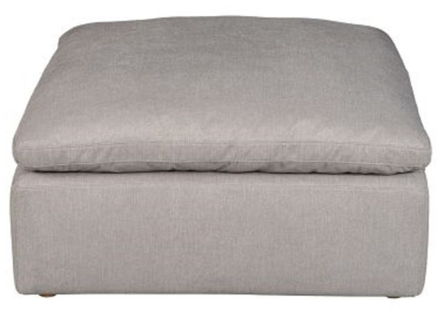 Moe's Home Collection Terra Condo Nook 3-Piece Light Grey L-Shaped Modular Sectional and Ottoman-2