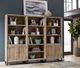 aspenhome® Harper Point Bleached Khaki Door Bookcase-3