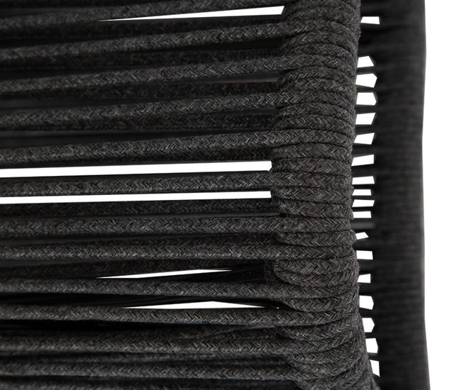 Sunset West Milano Charcoal Gray Aluminum/Olefin Rope Outdoor Sofa with Echo Ash Cushion-1
