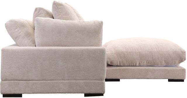 Moe's Home Collection Tumble Nook 3-Piece Cappuccino L-Shaped Modular Sectional and Ottoman-2